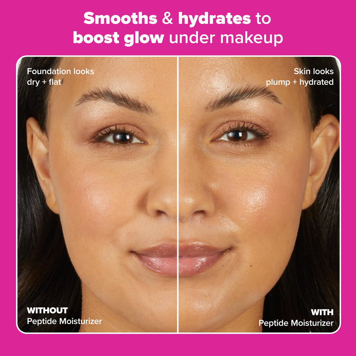 See the transformative effects of Paula's Choice Pro-Collagen Moisturizer, enhancing skin hydration and glow visibly.