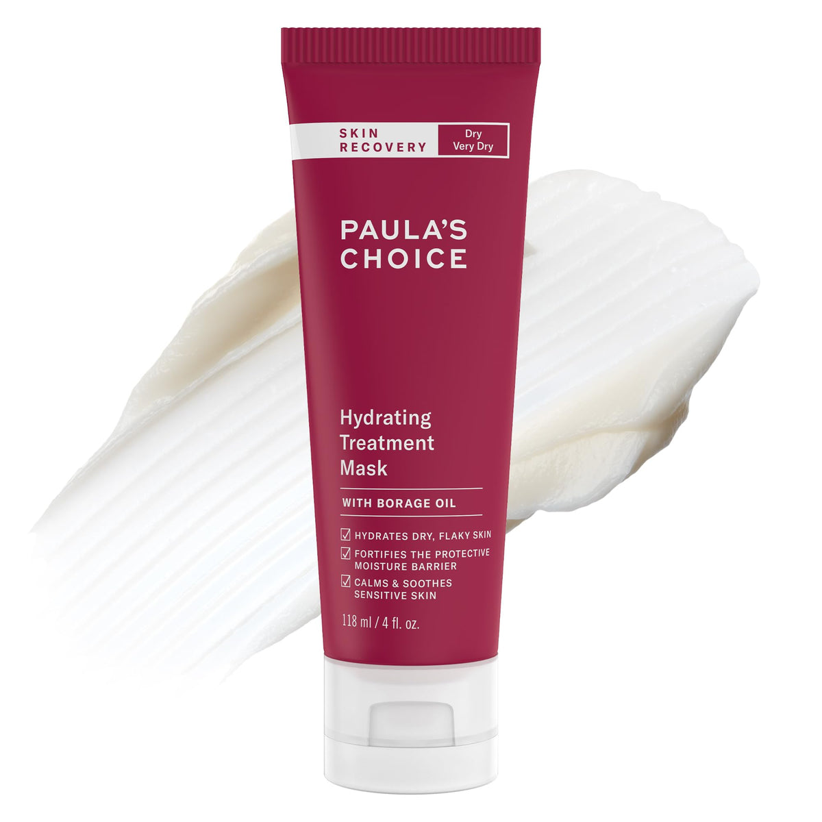 Discover Paula's Choice Skin Recovery Mask for very dry skin. 100% authentic, it hydrates and soothes with borage oil.