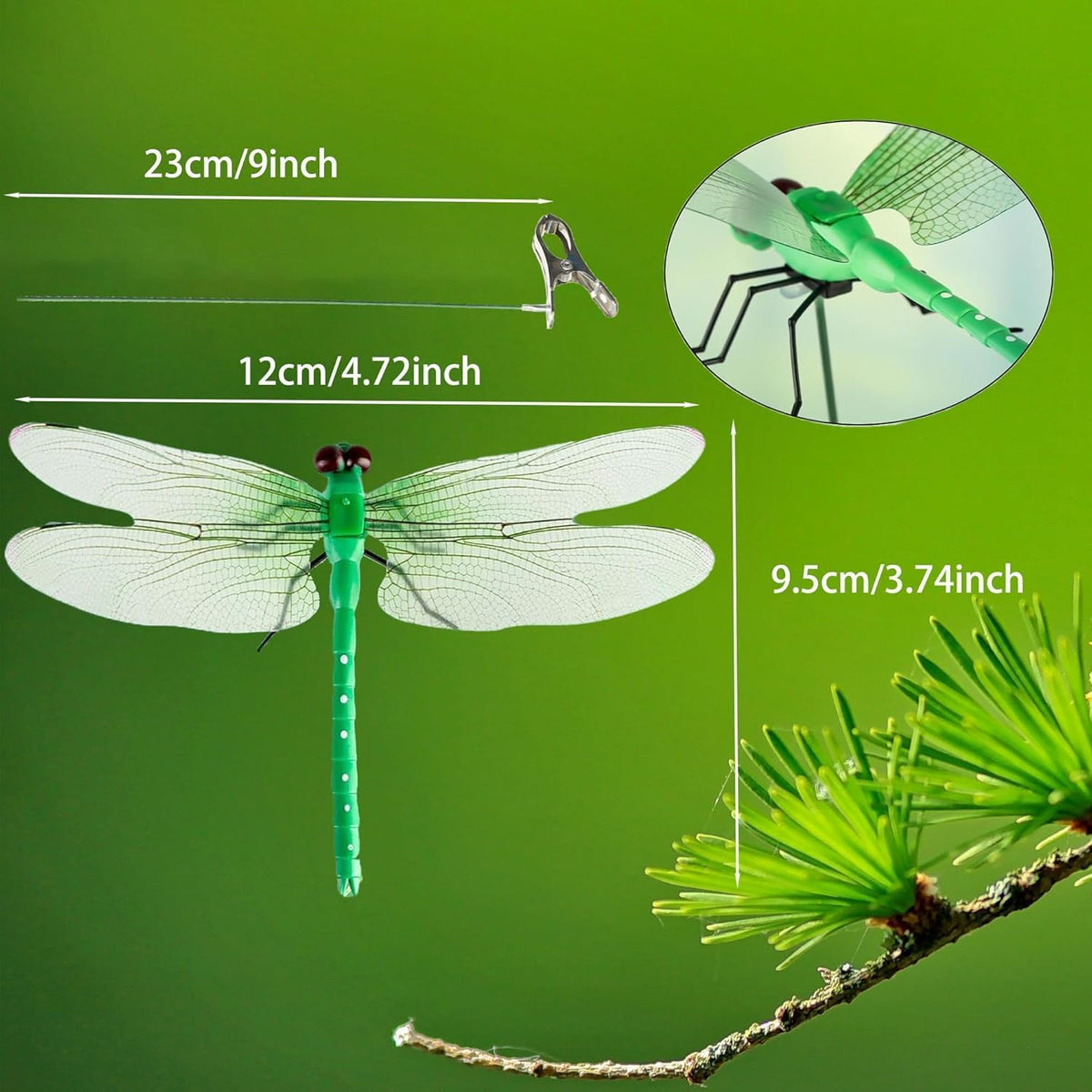 Stylish PCTC 8 Pcs Dragonfly Clips in high-quality finish, perfect for enhancing your decor. Available at Curat Cart.
