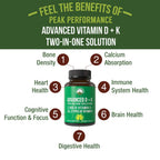 Peak Performance Vitamin D with K supports bone density, heart health, and immunity. 100% Authentic, available at Curat Cart.
