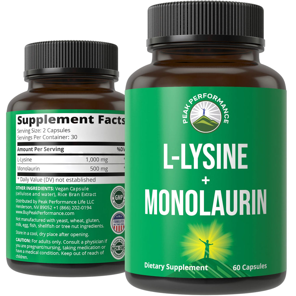 Discover Peak Performance L-Lysine, a premium imported dietary supplement, available at Curat Cart for better health support.