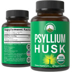 Premium imported Peak Performance Psyllium Husk Capsules, USDA organic, ideal for digestive health. Available at Curat Cart.