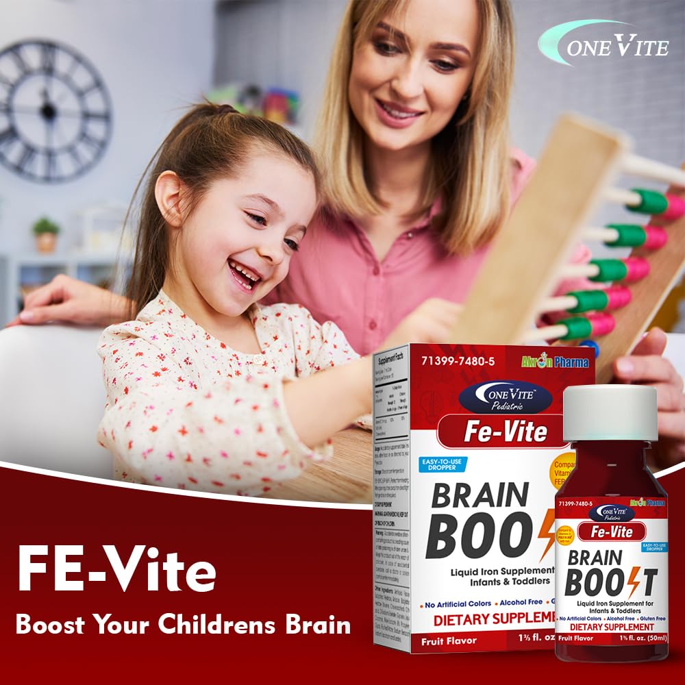 Pediatric FE-Vite Drops Liquid Iron in fruit flavor, 100% Authentic and available in India at Curat Cart. Boost your child's health.
