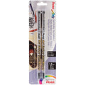 Pentel Arts Gel Roller Fabric in black ink, a premium import for vibrant fabric designs, available at Curat Cart.
