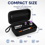 Premium imported Peptide Travel Case Organizer features compact design for easy storage and travel. Shop at Curat Cart.
