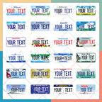 Discover vibrant personalized mini license plates for kids at Curat Cart, 100% Authentic and available in India.