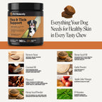 Discover Pet Honesty Flea and Tick Chews, specially curated by Curat Cart for your dog's healthy skin and coat.