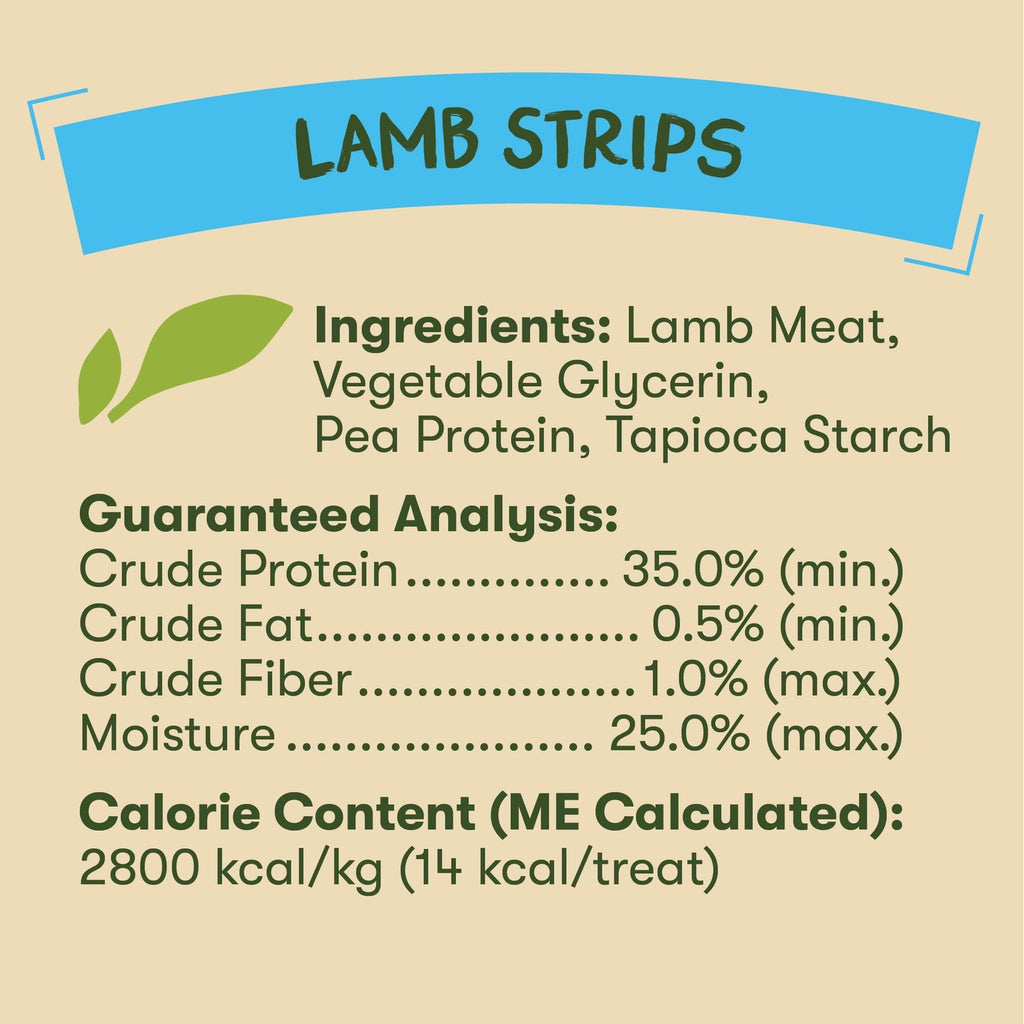Premium imported Pet 'n Shape Lamb Jerky Strip features high-quality ingredients for your pet's delight. Available at Curat Cart.