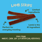 Discover Pet 'n Shape Lamb Jerky Strip, specially curated by Curat Cart, perfect for everyday treating with limited ingredients.