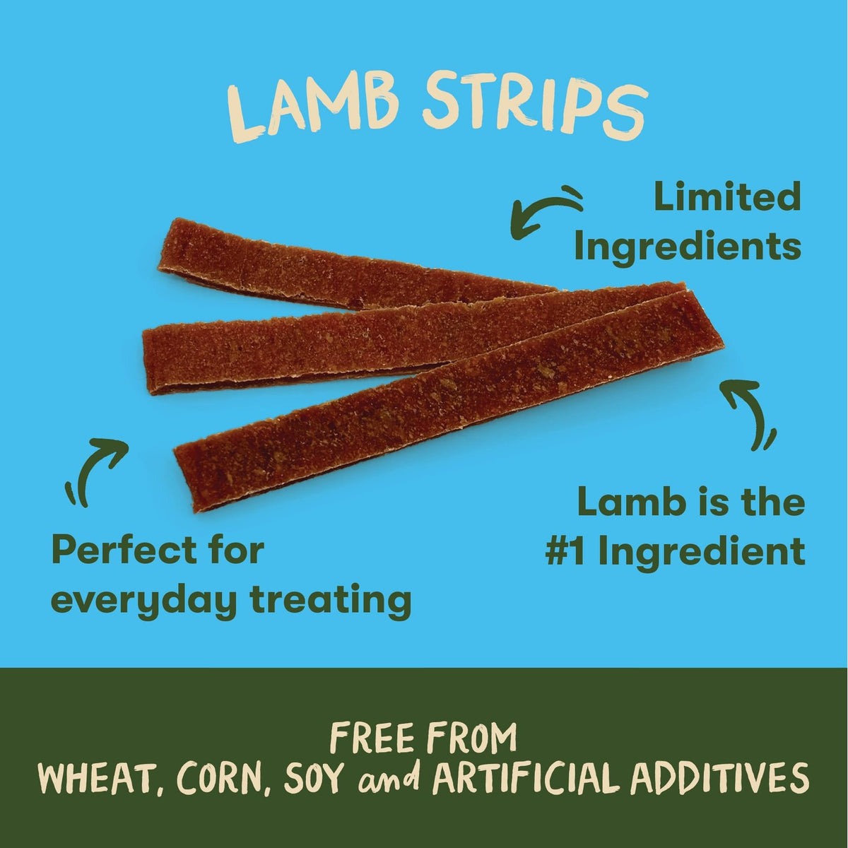 Discover Pet 'n Shape Lamb Jerky Strip, specially curated by Curat Cart, perfect for everyday treating with limited ingredients.