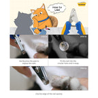PETHROOM Cat Nail Clipper usage guide with steps for easy nail trimming. 100% Authentic, available at Curat Cart in India.
