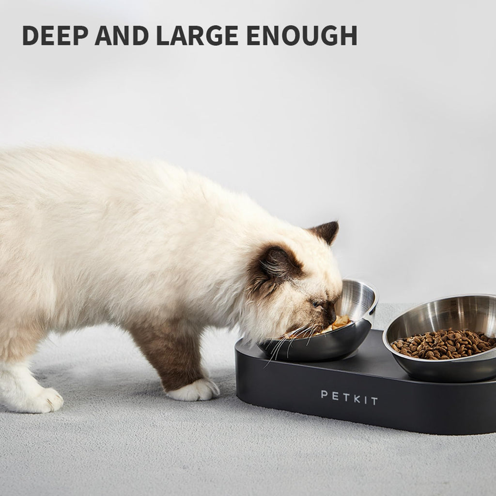 Elevated PETKIT cat and dog bowls ideal for comfortable feeding. Specially curated by Curat Cart for your pet's needs.