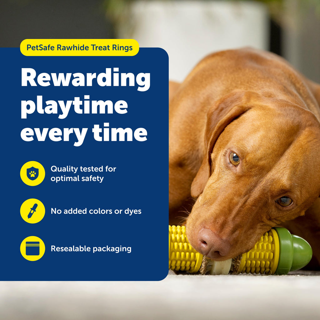 PetSafe Busy Buddy Treat Rings ensure quality playtime for pets. 100% Authentic, available at Curat Cart in India.