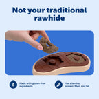 PetSafe Busy Buddy Treat Rings in official packaging, gluten-free with vitamins and protein, available at Curat Cart.