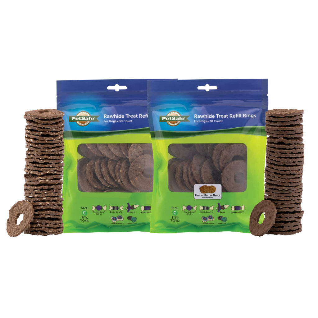 Premium imported PetSafe Busy Buddy Treat Rings, perfect for dog playtime. Available at Curat Cart for your furry friend.