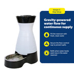 Discover the PetSafe Healthy Pet Water Station, a premium import ensuring gravity-powered, continuous water flow for your pet. Available at Curat Cart.