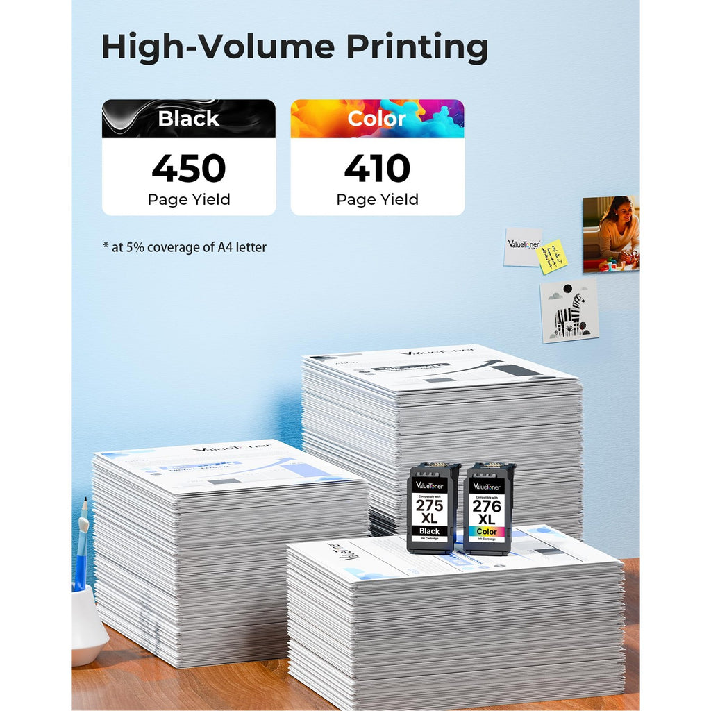Canon Ink Cartridges 275 276 offer 100% authenticity and high-volume printing capabilities, available at Curat Cart in India.