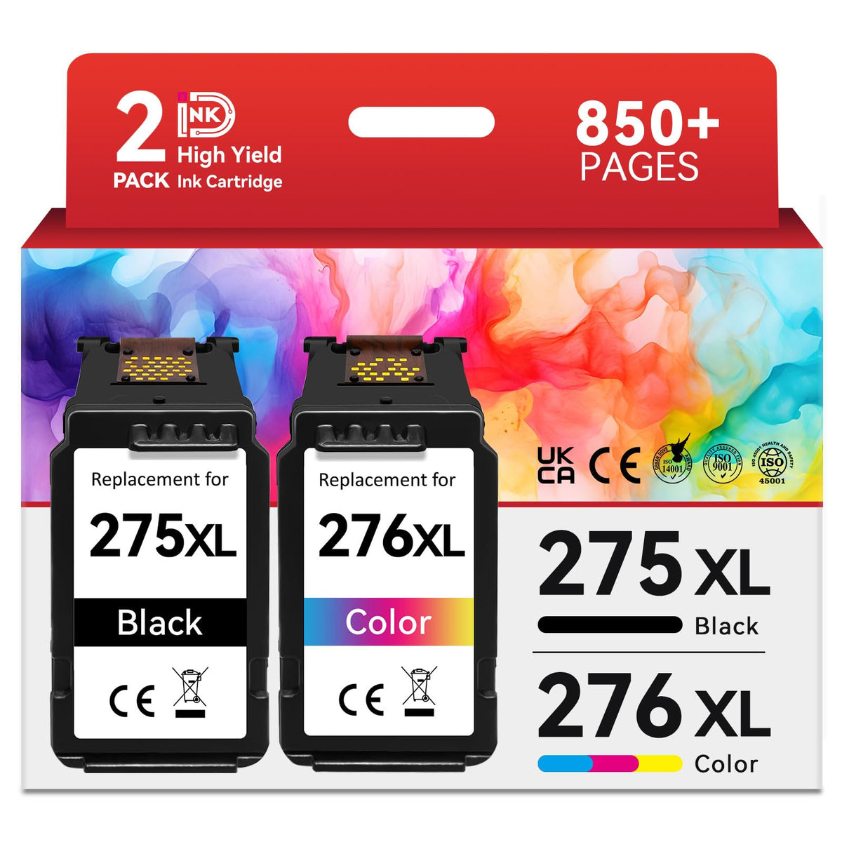 Premium imported Canon Ink Cartridges Combo Pack offers high yield replacements for 275XL and 276XL, ideal for vibrant prints. Available at Curat Cart.