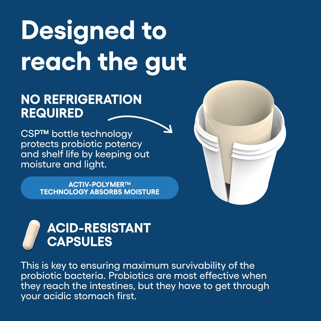 Discover Physician's CHOICE Advanced Probiotic with acid-resistant capsules, perfect for daily gut health. Available at Curat Cart.