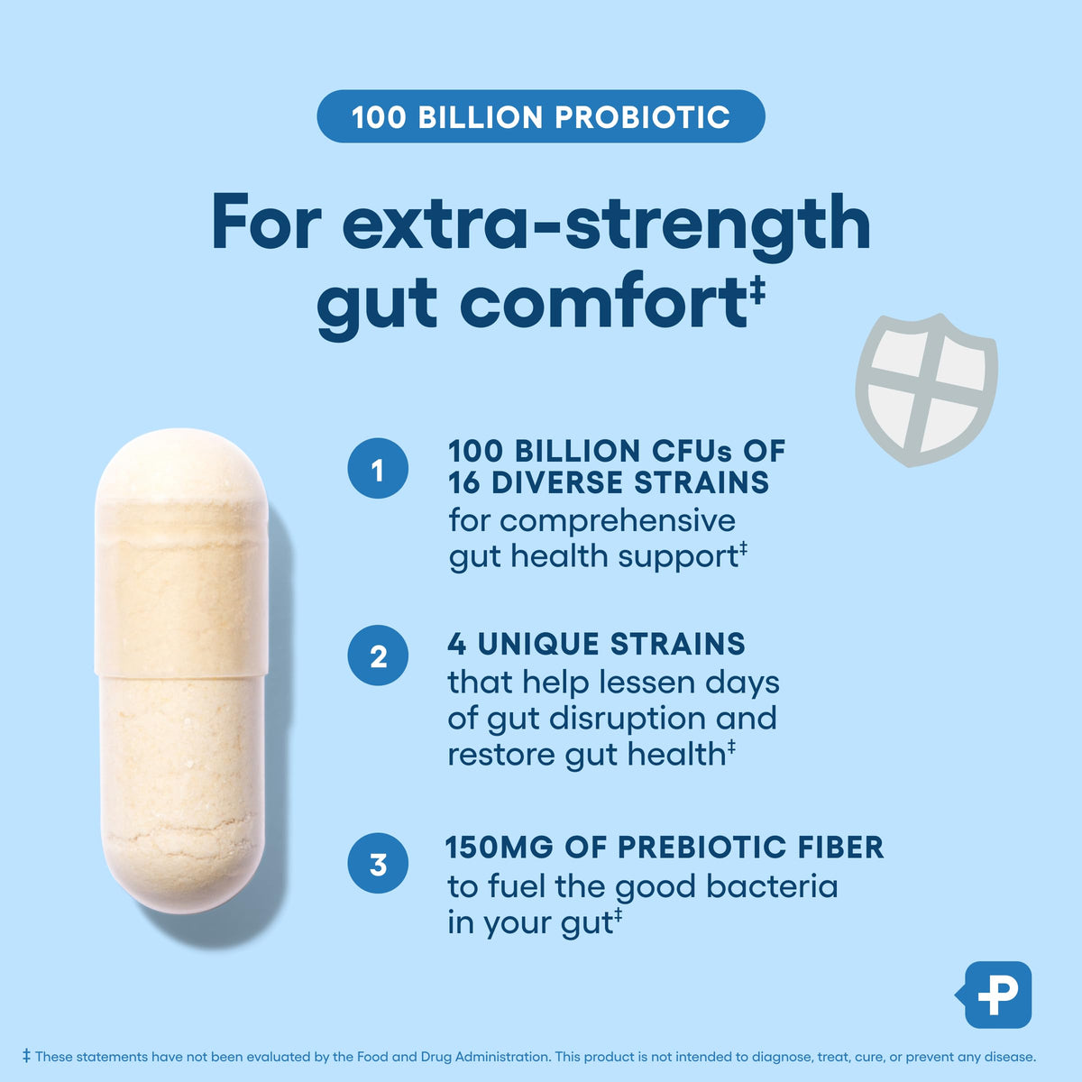 Physician's CHOICE Advanced Probiotic offers 100 billion CFUs for gut comfort, specially curated by Curat Cart for exclusive health benefits.