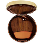 Physicians Formula Bronze Booster Glow-B features a sleek compact with a dual brush for effortless application and a sun-kissed glow.