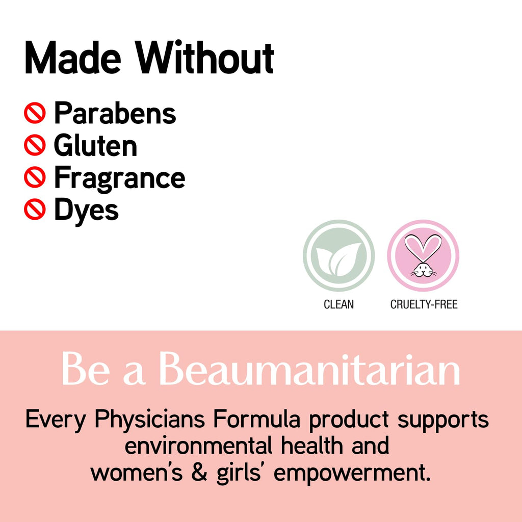 Physicians Formula Bronze Booster Glow-B, made without parabens, gluten, fragrance, and dyes. Clean and cruelty-free product.