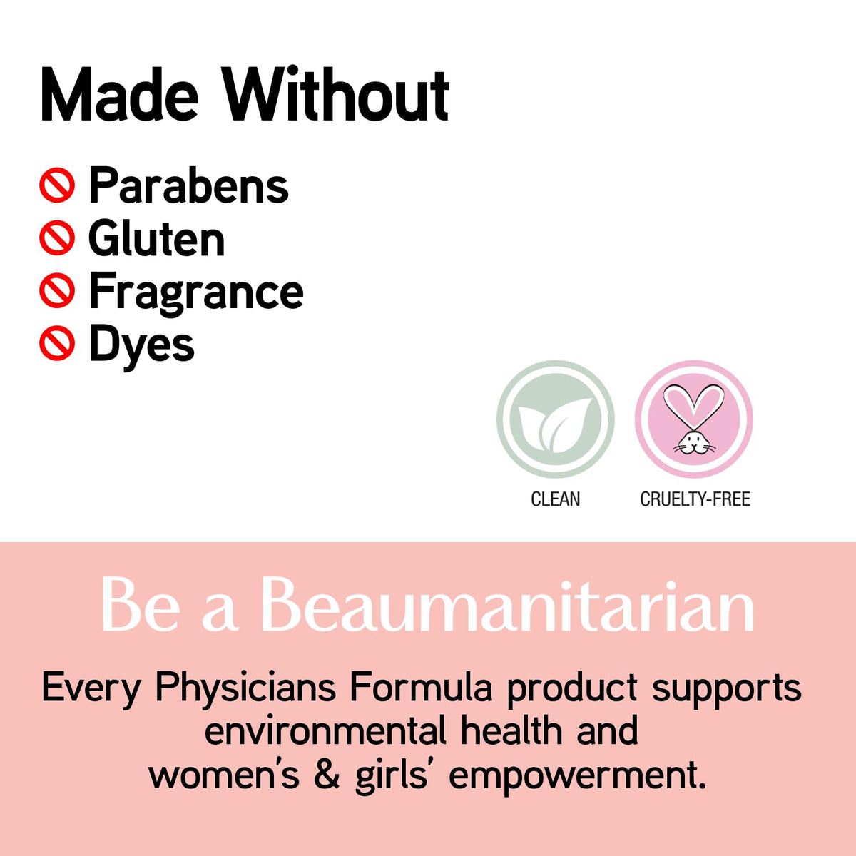 Physicians Formula Bronze Booster Glow-B, made without parabens, gluten, fragrance, and dyes. Clean and cruelty-free product.