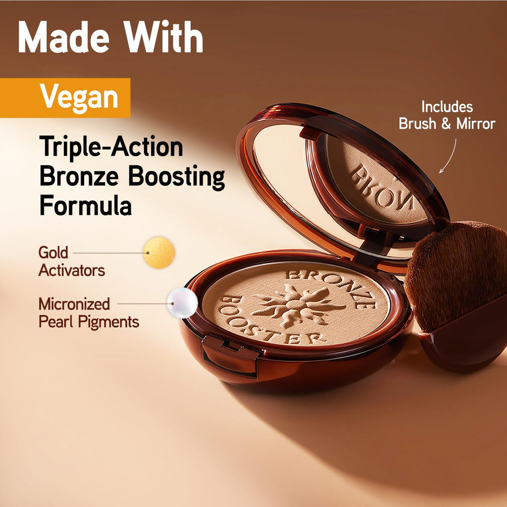 Physicians Formula Bronze Booster Glow-B features a vegan, triple-action formula with gold activators and pearl pigments. Available for online order.