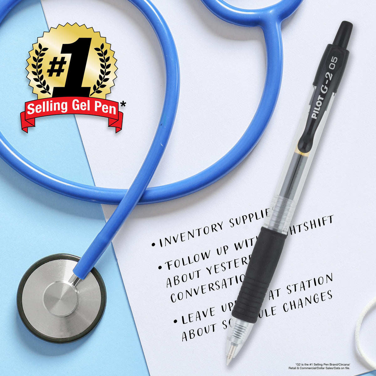 PILOT G2 Gel Pen, #1 selling gel pen, 100% authentic and available at Curat Cart for premium writing experience in India.