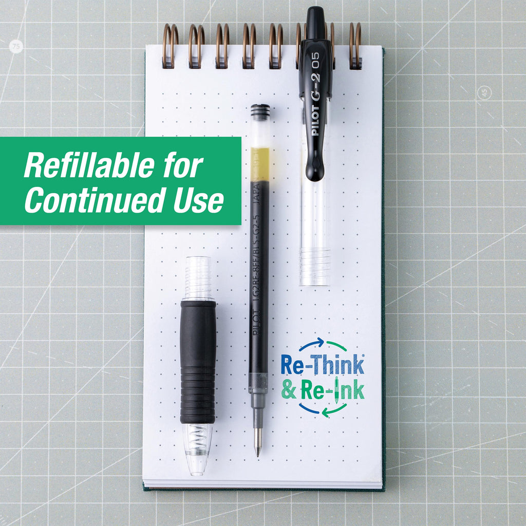 Discover premium imported PILOT G2 Gel Pens at Curat Cart, designed for smooth writing and refillable for continued use.