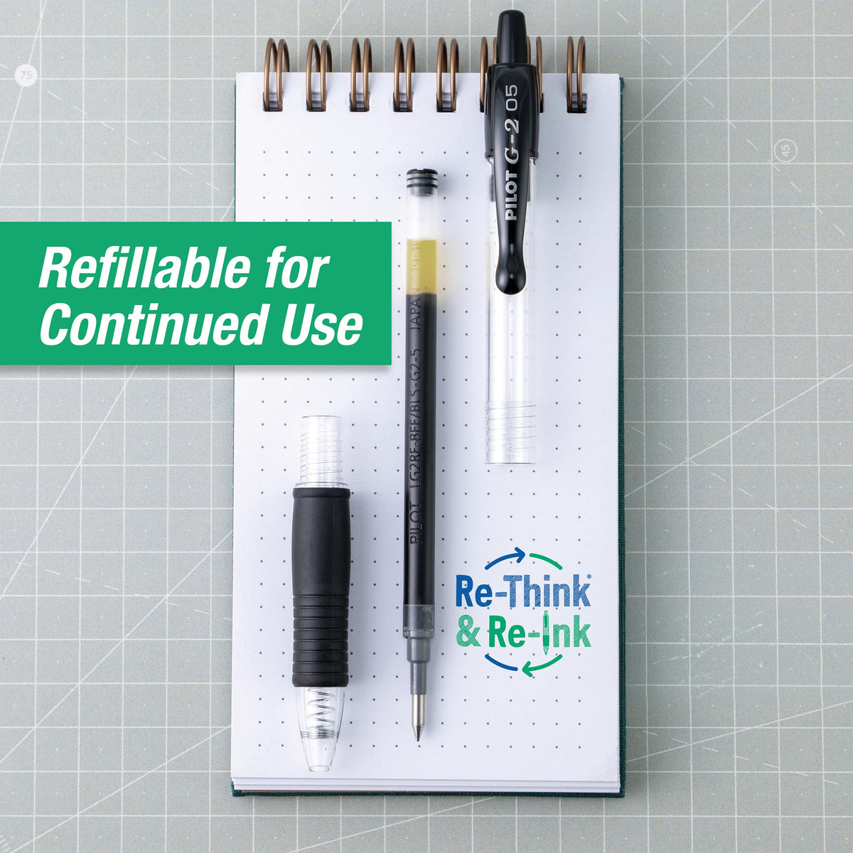 Discover premium imported PILOT G2 Gel Pens at Curat Cart, designed for smooth writing and refillable for continued use.