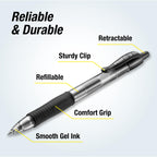 Explore the PILOT G2 Gel Pen featuring a sturdy clip, comfort grip, and smooth gel ink. Available at Curat Cart.