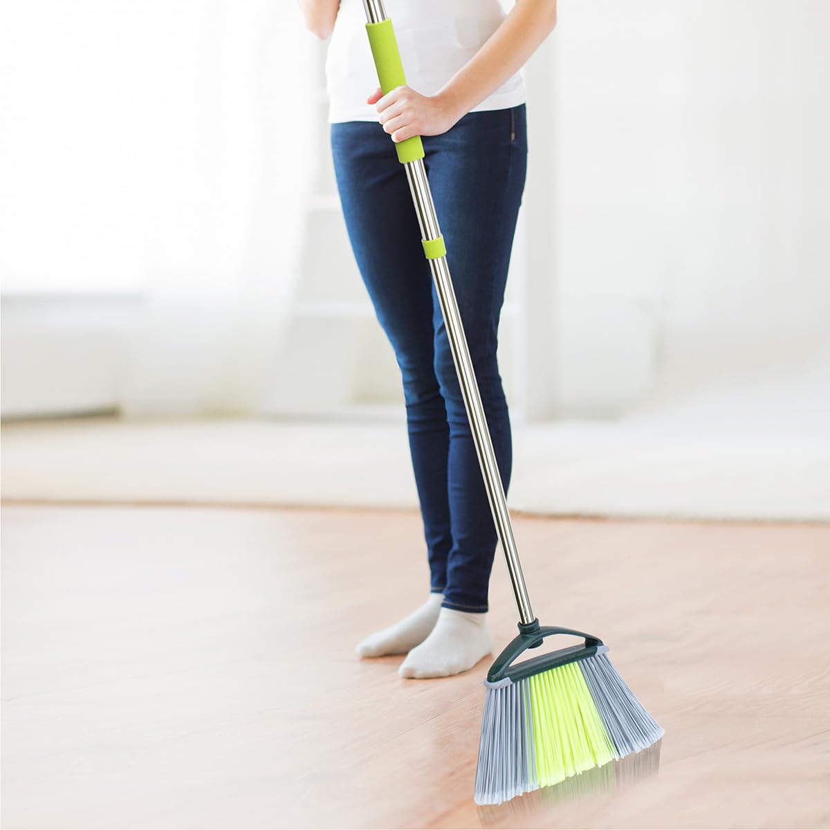 Upgrade your cleaning routine with the Pine-Sol Indoor Jumbo Broom, perfect for efficient sweeping. Available at Curat Cart.