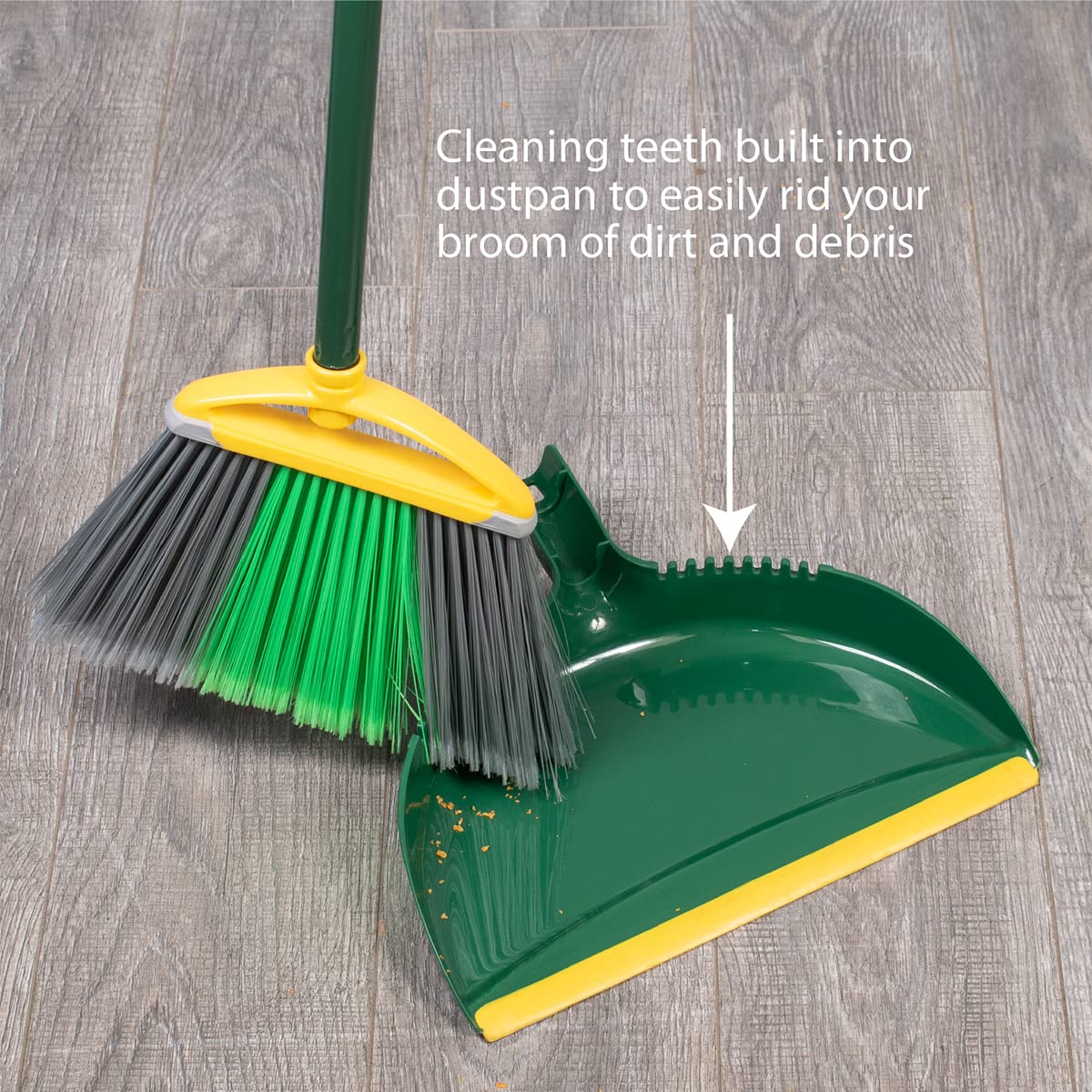 Pine-Sol Heavy Duty Dustpan features cleaning teeth for effortless dirt removal. Available at Curat Cart, ensuring premium quality.