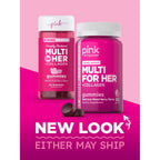 Discover PINK Multivitamin Gummies for Women, a premium imported health supplement from Curat Cart, featuring delicious mixed berry flavor.