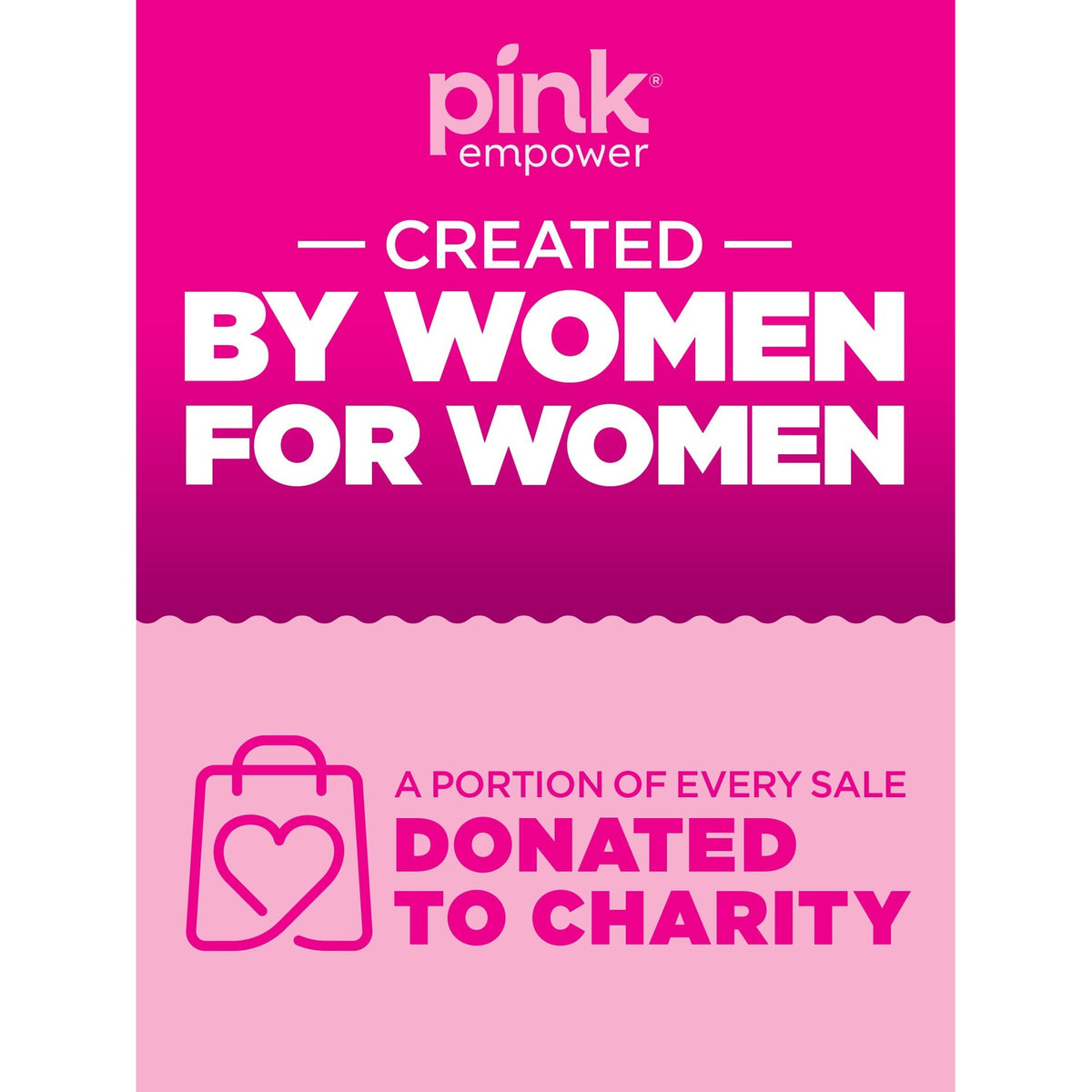PINK Multivitamin Gummies for Women in high-quality packaging, promoting women's health and charity support. Available at Curat Cart.