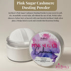 JerrBear's Pink Sugar Cashmere Dusting Powder offers soft, fragrant skin. Available for online order, perfect after showers.