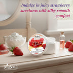 Premium imported Pink Sugar Cashmere Dusting Powder; indulge in silky, sweet comfort with a luscious strawberry scent.