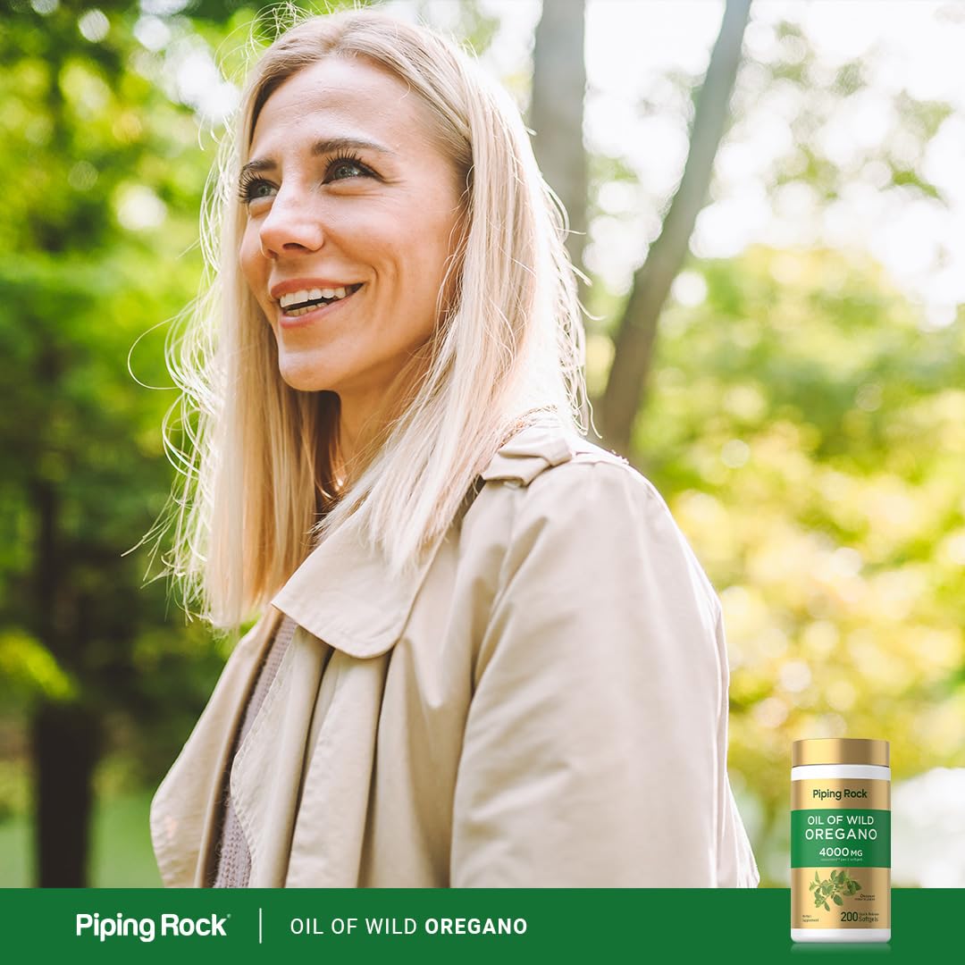 Experience premium imported Piping Rock Oregano Oil Softgels, a trusted international favorite for wellness, available at Curat Cart.