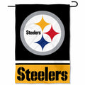 Premium imported Pittsburgh Steelers Garden Flag featuring iconic team colors and logo, available at Curat Cart.