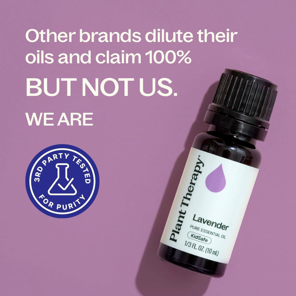 Experience pure Lavender Essential Oil from Plant Therapy, perfect for daily relaxation. Available at Curat Cart.
