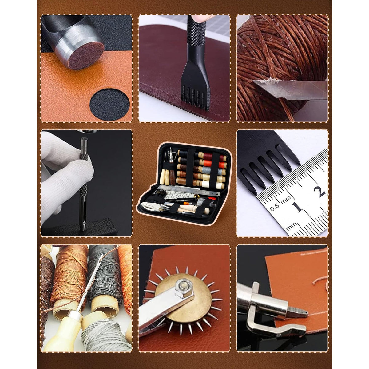 Explore premium imported Plantional Leather Working Tools, featuring essential items for crafting and design. Available at Curat Cart.