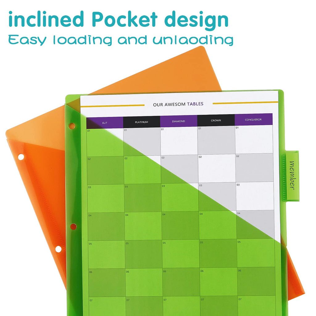 Plastic Binder Dividers with Pocket ensure easy loading and unloading. Ideal for organizing documents. Available at Curat Cart.