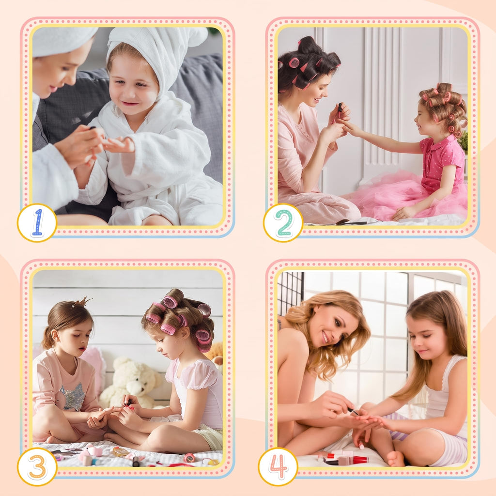 Premium imported Plauva 26 pieces French tip press-on nails; perfect for kids' nail art fun and creative bonding experiences.