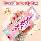 Discover Plauva's 26-piece French tip press-on nails, perfect for kids. Available in India, order yours online today!