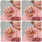 Premium imported Plauva 26-piece press-on nails featuring vibrant designs perfect for all occasions.