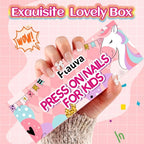 Discover Plauva's 26-piece French tip press-on nails for kids. Available online—perfect for fun and easy nail art!