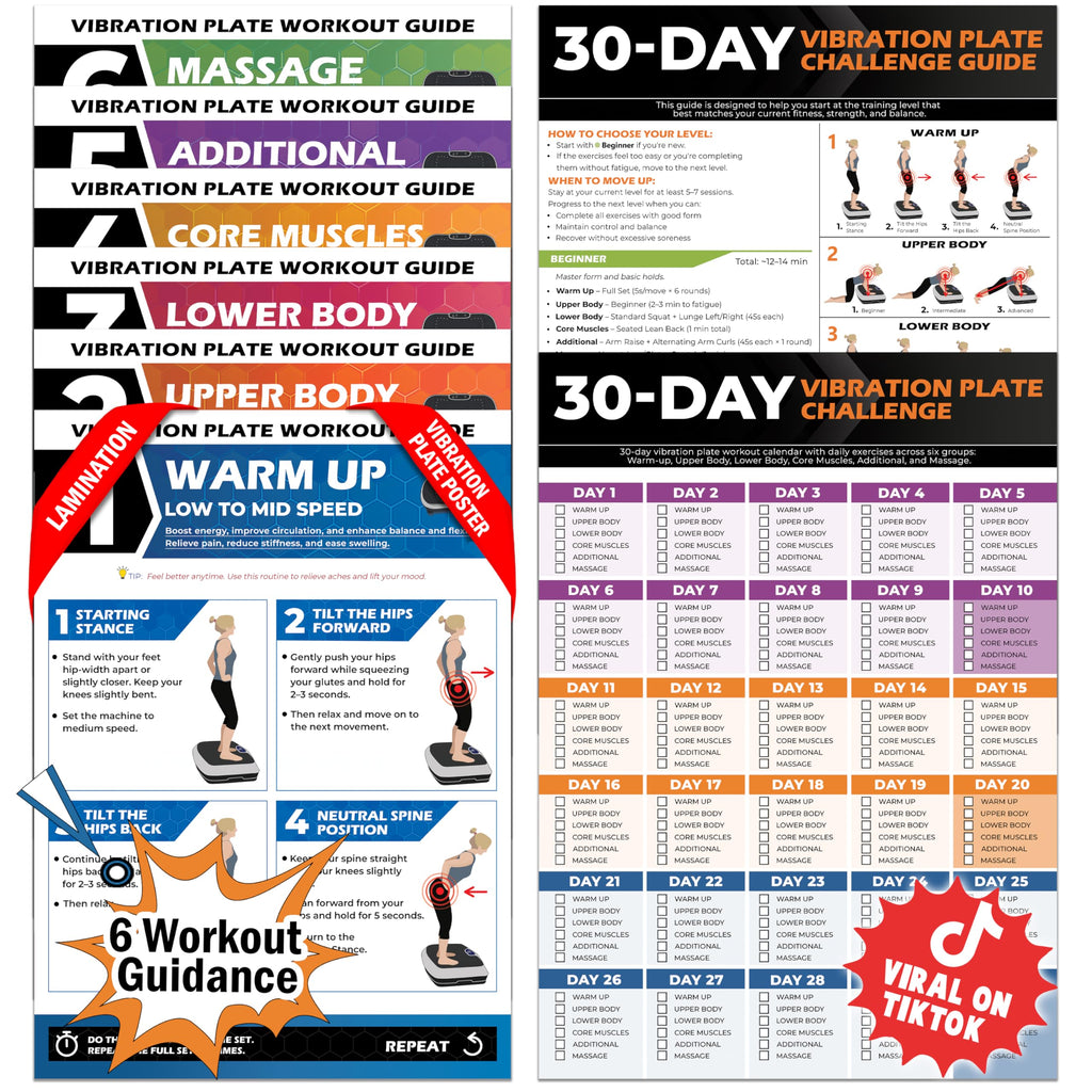Explore the premium imported Pocazone Vibration Plate Workout guide, featuring 30-day challenge and workout tips for effective fitness. Available at Curat Cart.