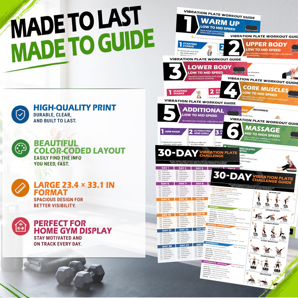 Enhance your fitness journey with the Pocazone Vibration Plate Workout guide. Perfect for home gym display, available at Curat Cart.