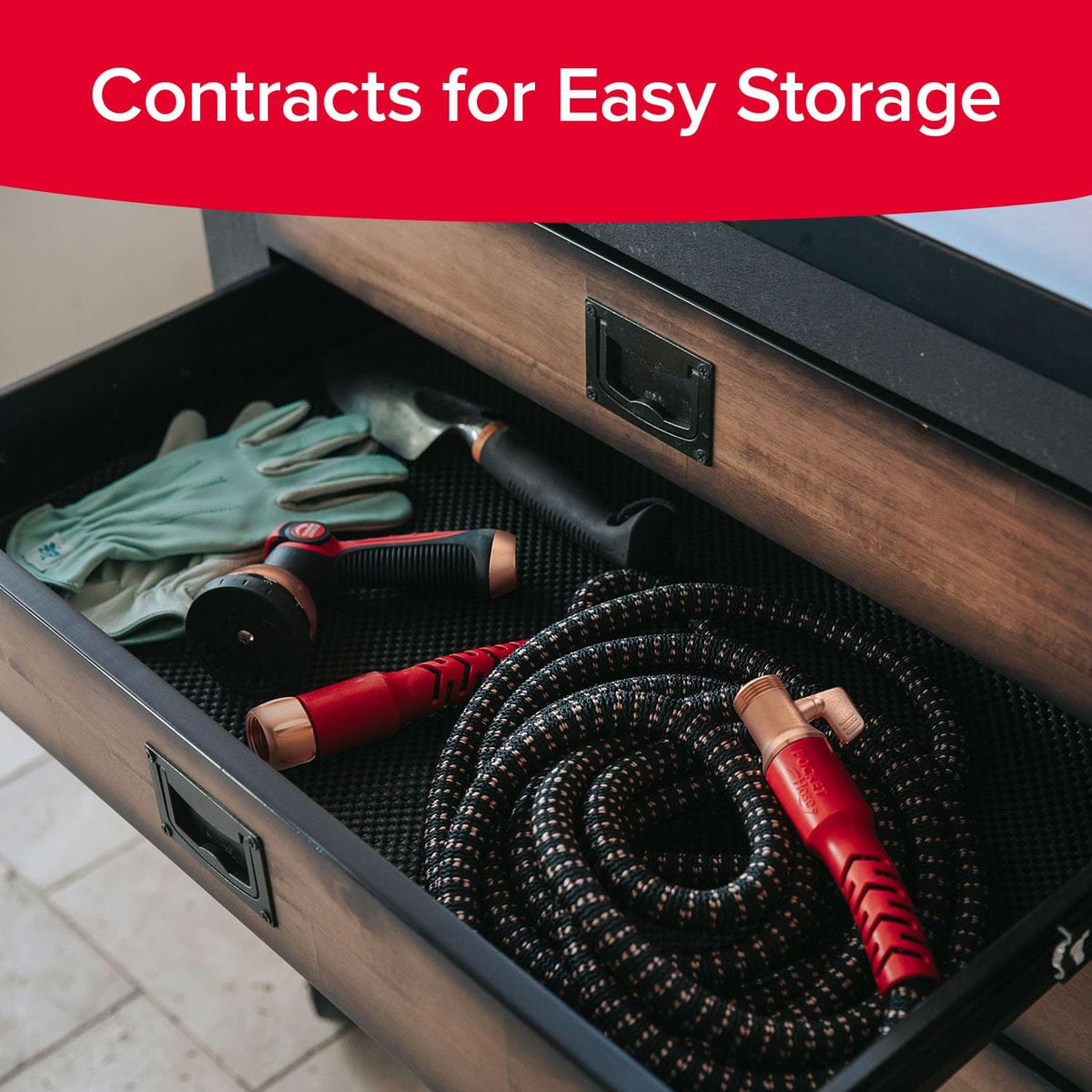 Discover the Pocket Hose Copper Head Expandable Hose, perfect for easy storage and daily watering tasks. Available at Curat Cart.